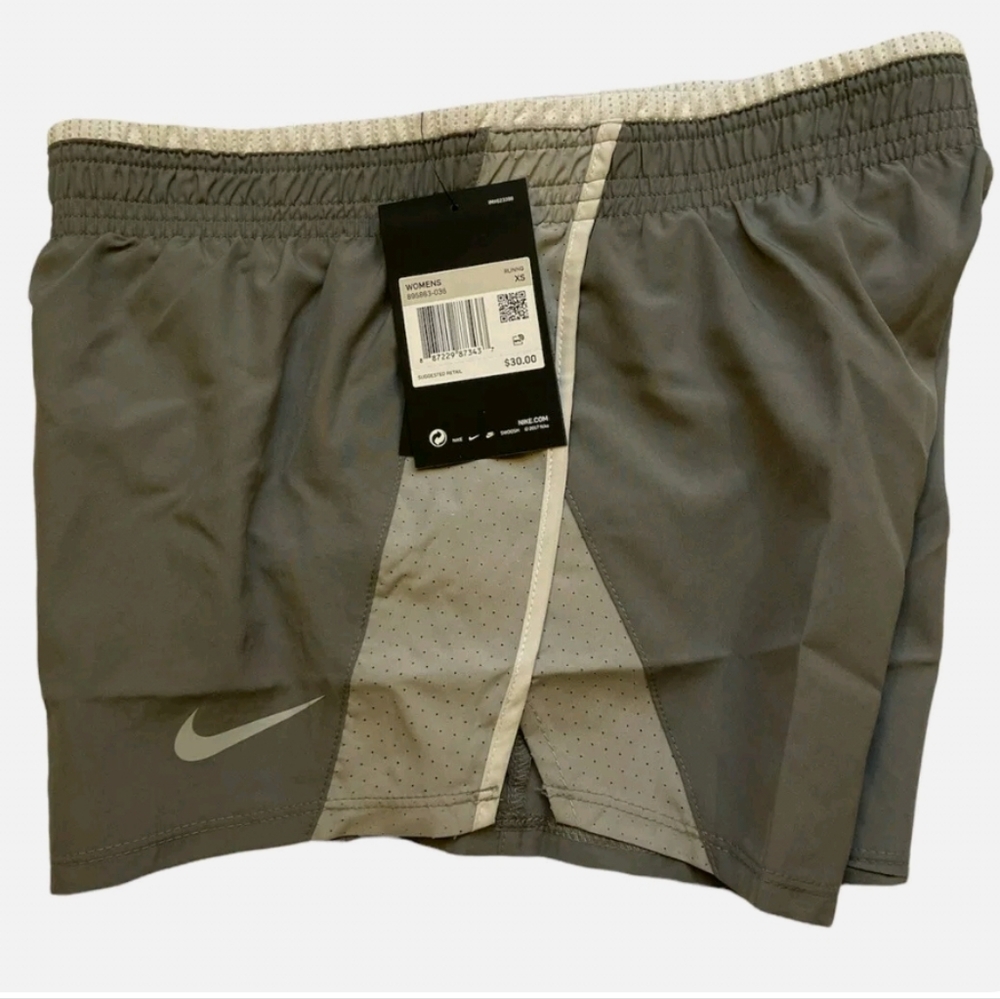 NWT-Nike Women's Gray 10K Running Shorts, X-Small